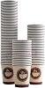 Disposable Paper Hot Coffee Tea Drinking Cups, 8oz 228ml (50 Pack) - Perfect for Hot or Cold Beverages, Eco-Friendly, and Convenient