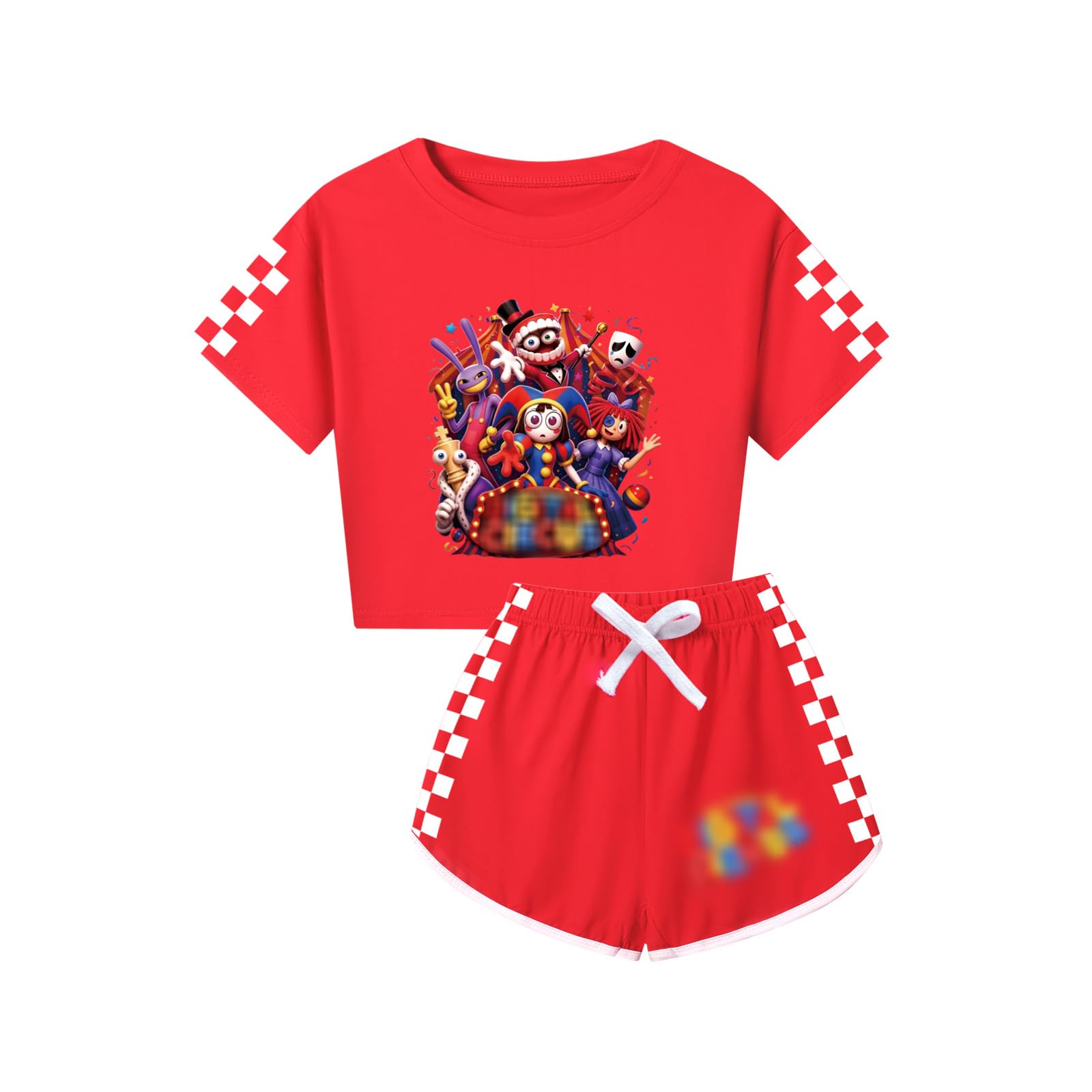 Circus Tracksuit Kids 2PC T-Shirt and Shorts Summer Outfit Tracksuit Set