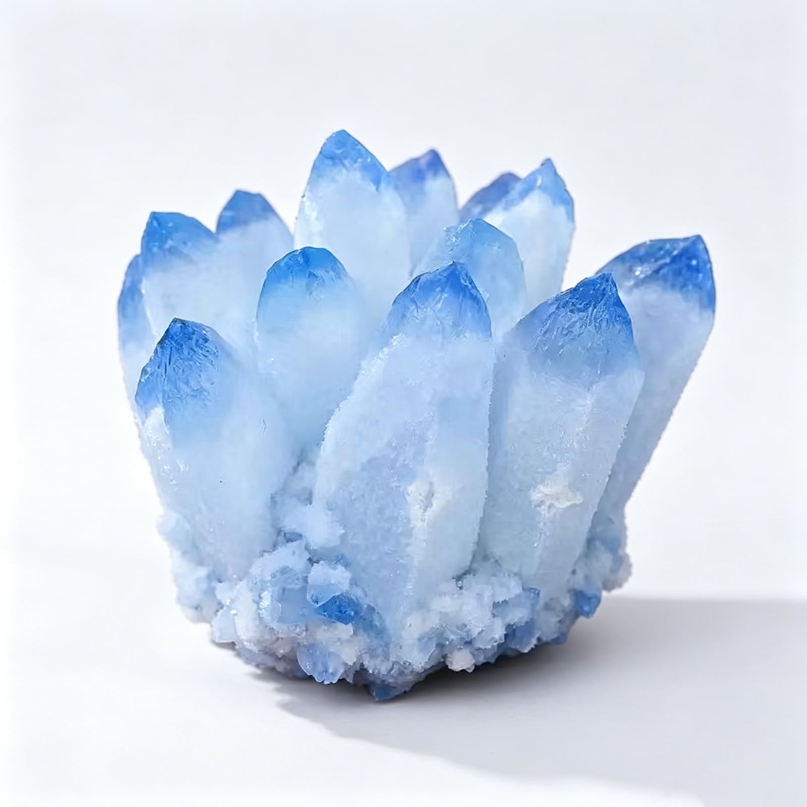 IUYIXWFP Natural Amethyst Citrine & Clear Quartz Crystal Flower Cluster – Raw Mineral Specimen, Unique Home Feng Shui Decor, Healing Crystal Ornament