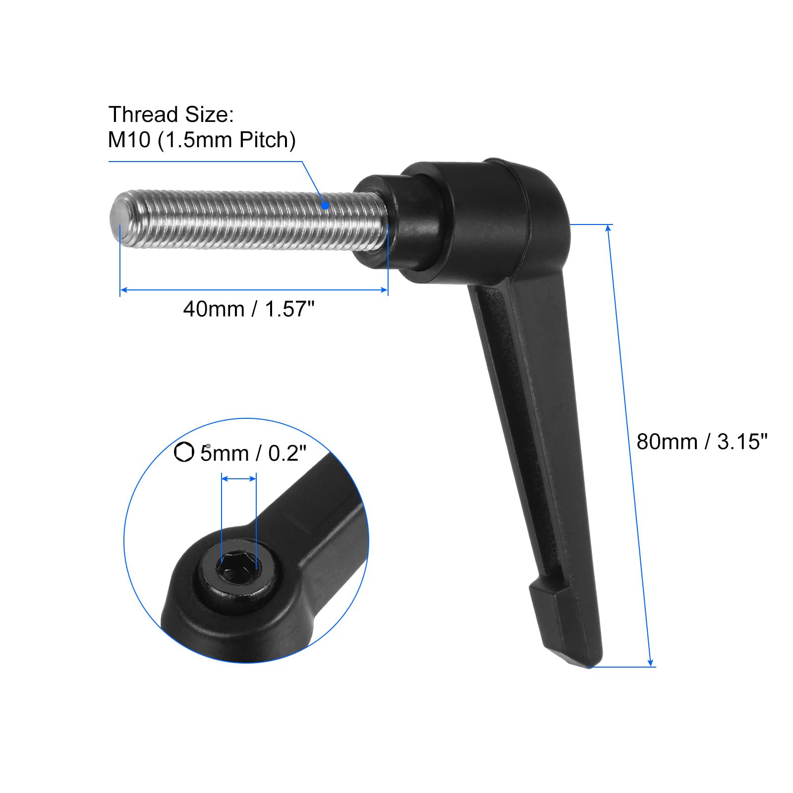 RVS zeskantbout met volledige metrische schroefdraad. Bout M8 x 30 - Onderdelen in en om de tuin