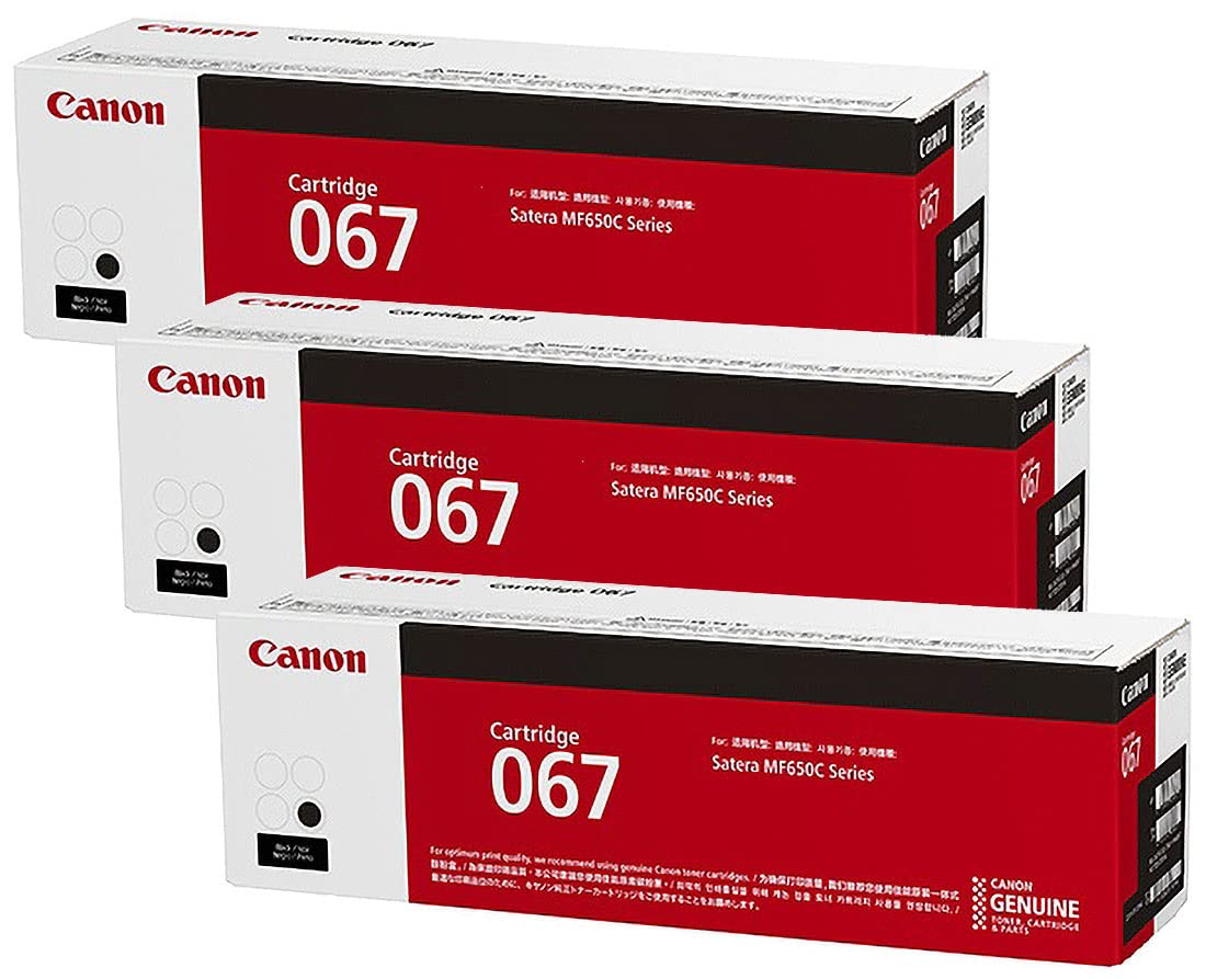 Amazon.co.jp: CANON 純正品 トナー カートリッジ067 ブラック 3本 