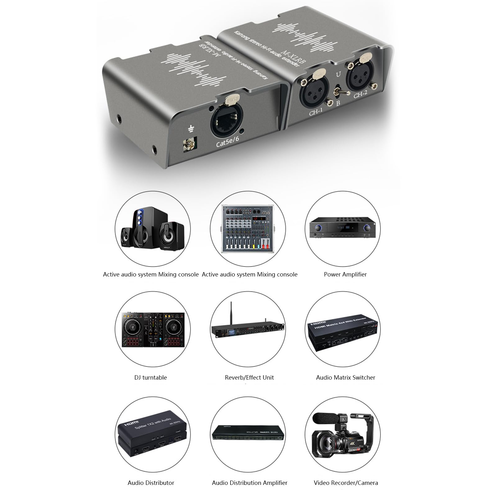 Steel Sound Indication Echoer unterstützt 1000 m bidirektionale Übertragung, ideal für Musiker und Tontechniker Bidirektionale Übertragung