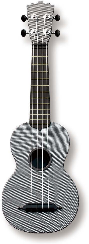 Brand New 21" Soprano Plastic Ukulele Carbon Fiber Pattern 1 WU-21G1(BB)