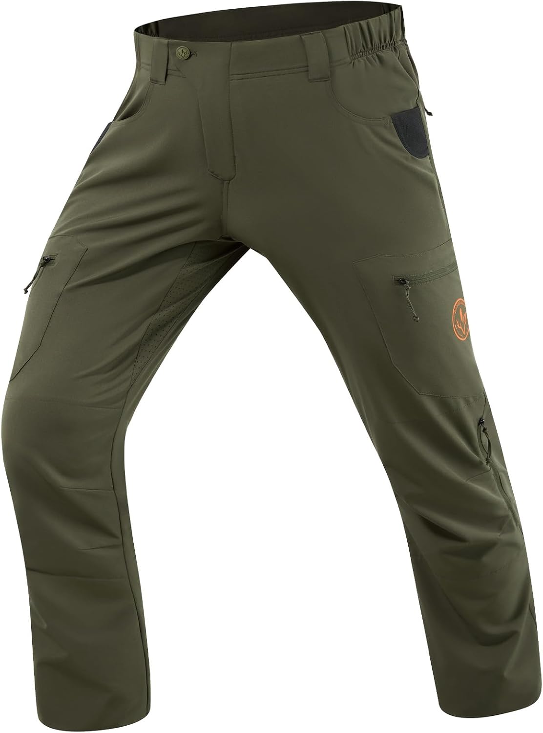 BASSDASH Men’s Lightweight Hunting Pants 4-Way Stretch Breathable Water Resistant for Turkey Early Season Spring Summer