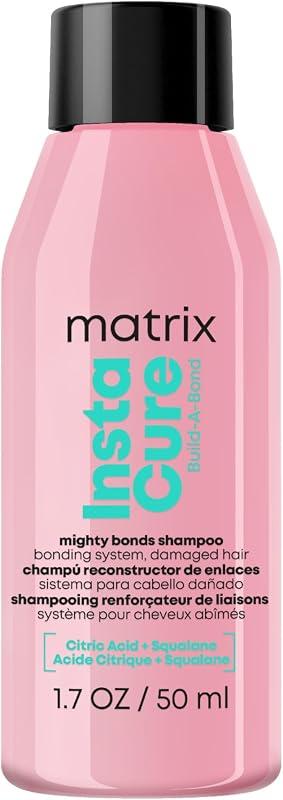 MATRIX Instacure Build-A-Bond Shampoo – For Damaged Hair | Vegan, sulfate and paraben-free, bond repair with citric acid and squalane, strengthens, smooths, and softens