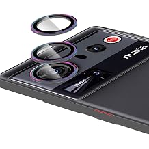 2 St ck Camera Lens Protector Compatible with Nubia Z80 Ultra, Tempered Glass with Metal Ring, Anti-Scratch, Camera Protector - Colorful
