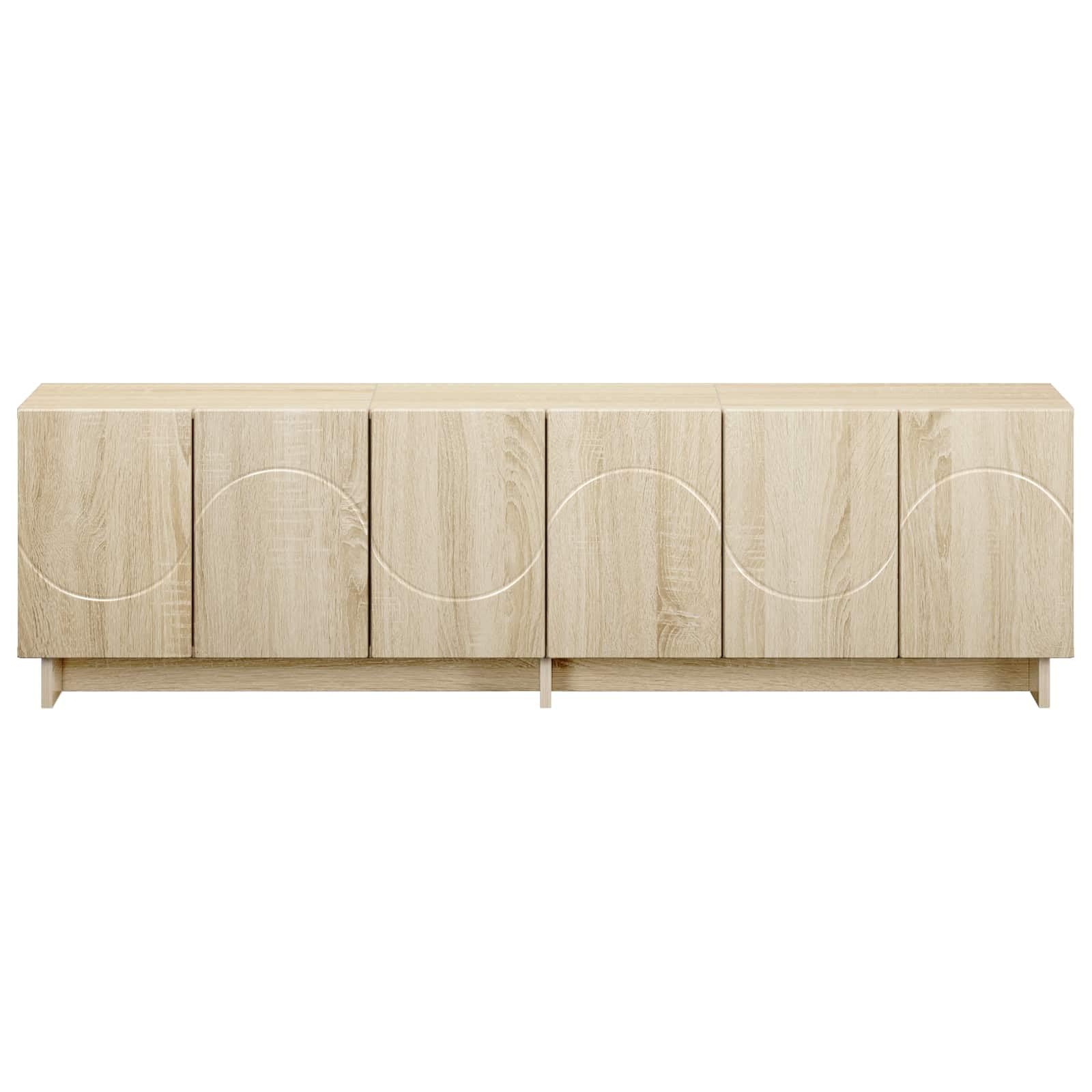 vidaXL Supporto TV 140 x 34.5 x 40 cm Rovere Sonoma