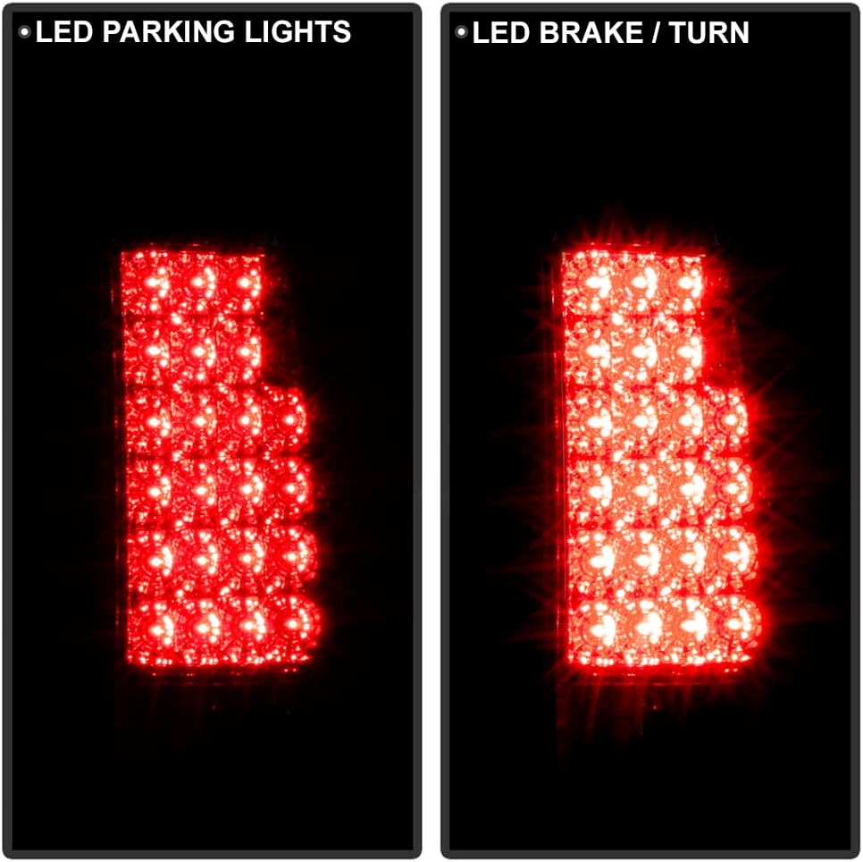 ACANII - For 1988-1998 Chevy Silverado C/K Suburban Tahoe Sierra Yukon LED Tail Lights Lamps Driver & Passenger Side