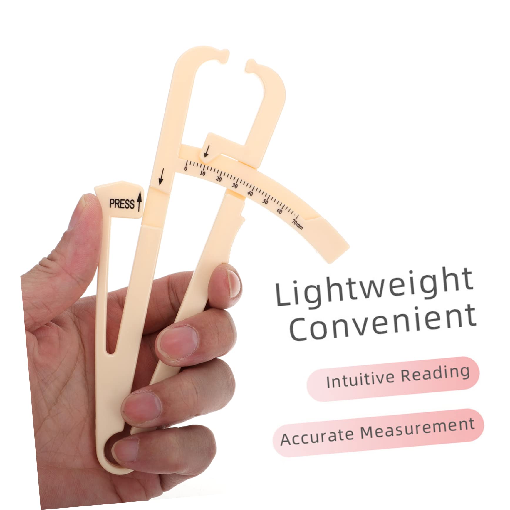 FOMIYES Universal Caliper 2pcs Skinfold Measures Accurate Analyzer for Boys and Girls Adults