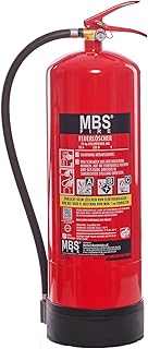 MBS FIRE 12kg ABC Pulver Feuerlöscher EN 3 A/B/C inkl. Plakette