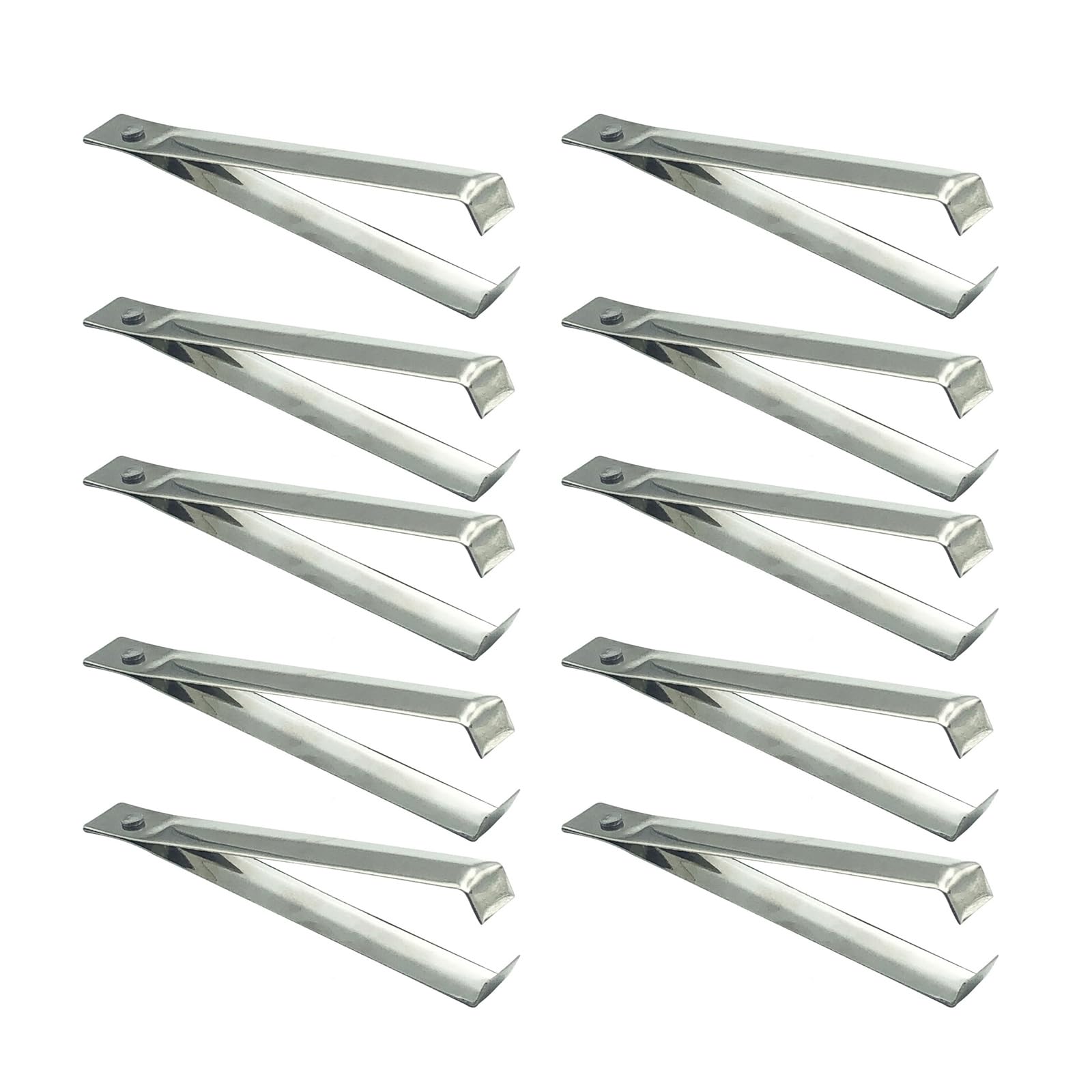 Rwajzax 10Pcs Stainless Steel Garlic Peeler Clip Skin Remover Kitchen Tongs Garlic Tweezers Cooking Practical Vegetable Tools Garlic Peeler Skin Remover