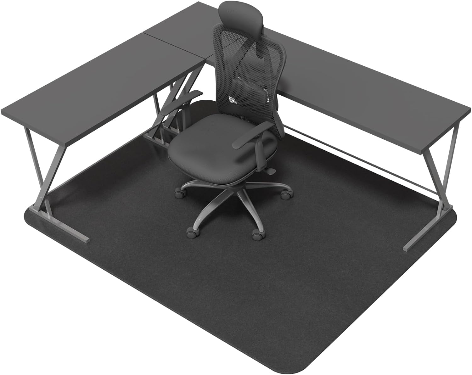 Office Chair Mat for Hard Floors Slip Resistant Heavy Duty Under Desk Chair Mat for Hardwood Floor 30x55