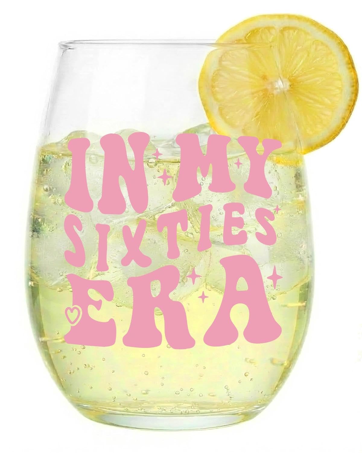VivaJoy 60th Birthday Gifts for Women, Perfect 60th Birthday Wineglass, Drink Cup, Glass Mug, Interesting Personalized Mug, Gift for Your Mum, Grandma, Best Friend, Sister, Bestie