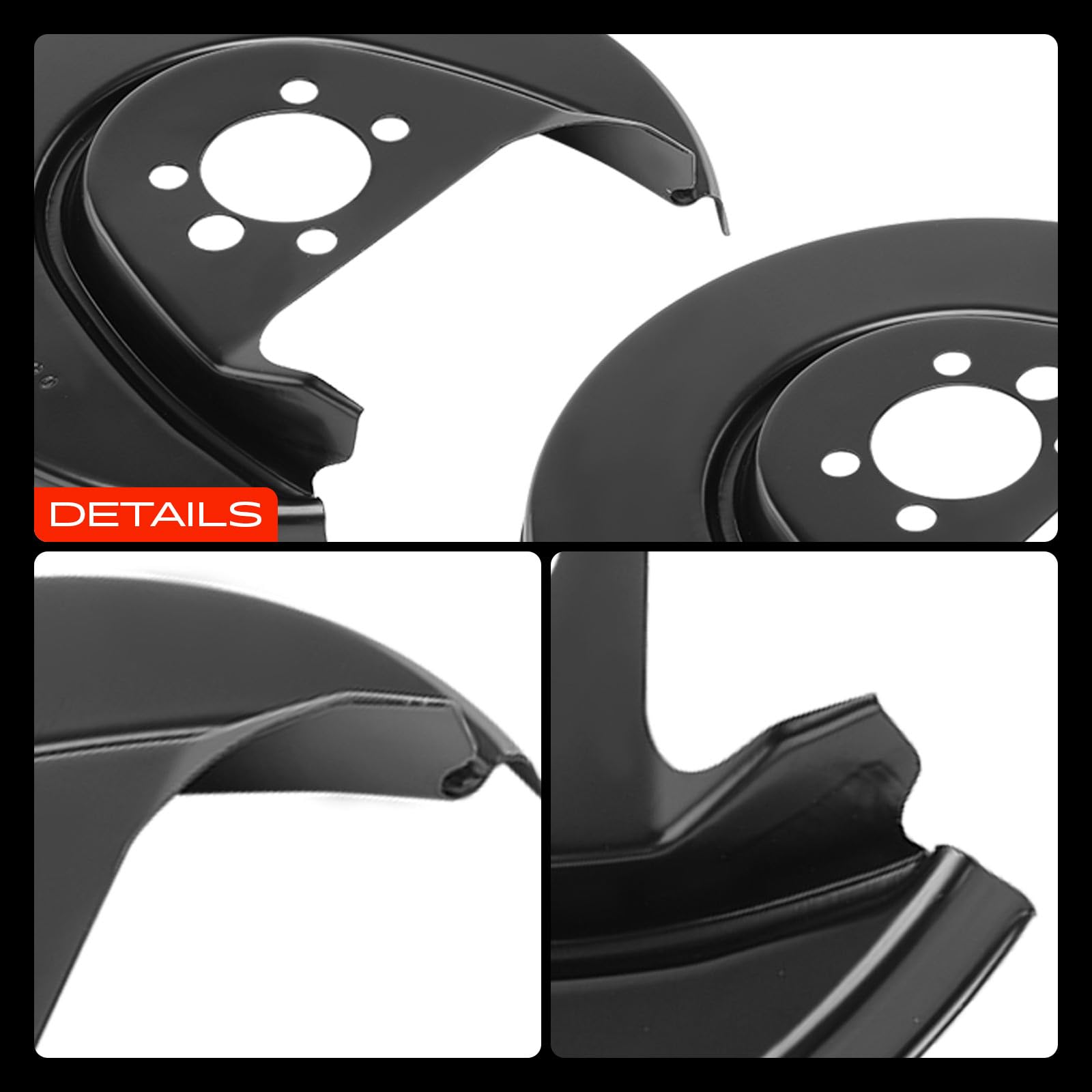 Frankberg 4x Ankerblech Vorne Hinten Kompatibel mit Polo 6C1 6R1 Polo 9A 9N Polo Stufenheck 9A2 9A4 9A6 9N2 Fabia I Praktik 6Y5 Fabia I Stufenheck 6Y3 Replace# 6R0615311A