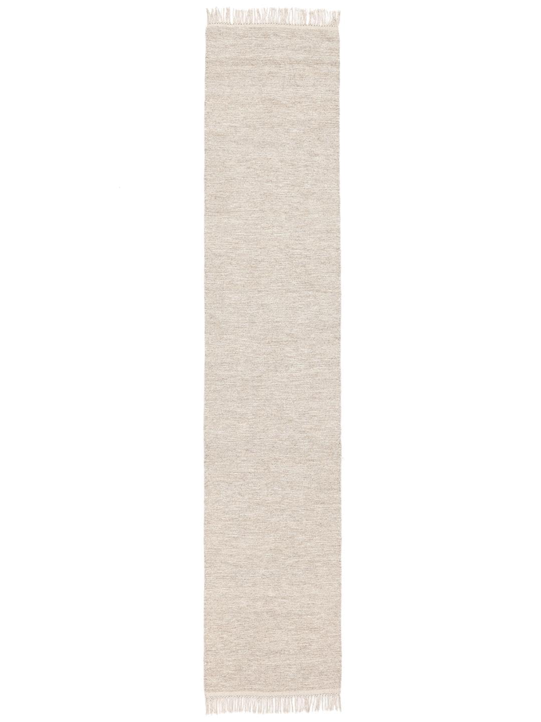 RugVista Melange Alfombra, 80 x 400 cm, Beige | Rectangular, Pelo corto, Limpieza en seco, Oeko-Tex 100, Sala de estar, Comedor, Dormitorio, Cocina, Pasillo