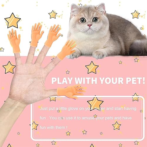 Miniatura 3 de 30 unidades de diminutas manos de dedo, mini marionetas de goma para dedos, manos pequeñas en miniatura, equísticas, lindos dedos de mano para