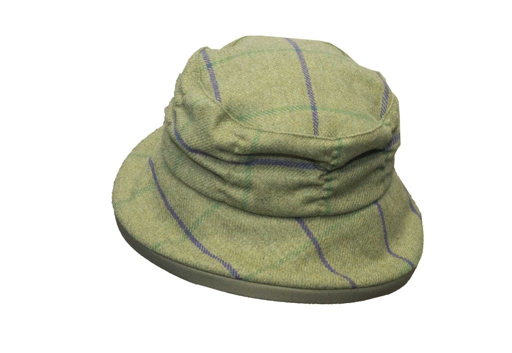 Walker & Hawkes, cappello da donna in tweed rouche in stile country
