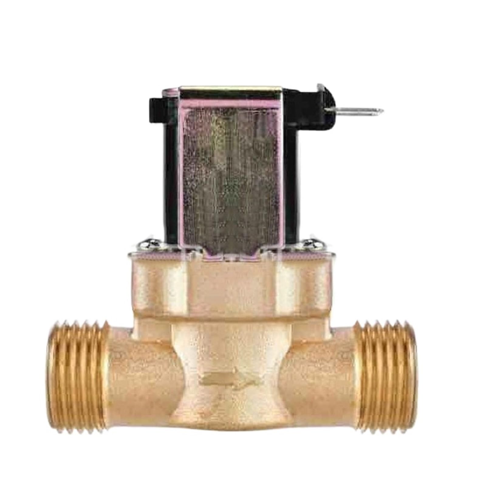 Uyqukggpsn G3-4-Dc24v 1Pcs 3/4” 1/2” Electric Solenoid Magnetic Valve Dc 24V Ac 220V Dc12v Normally Closed Brass Inlet Solenoid Valve Water Valves