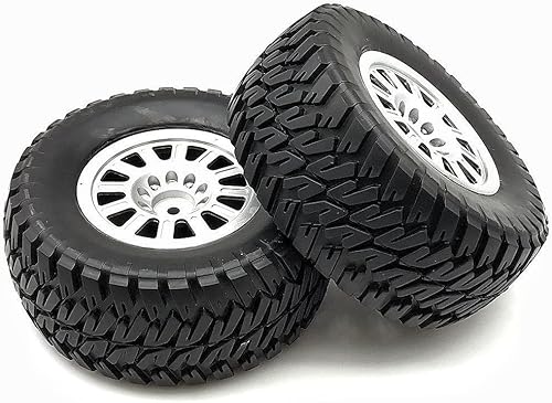 Miniatura 2 de Neumáticos RC Buggy de escala 110, diámetro de 4.331 in rc Off Road Juego de neumáticos RC All Terrain RC Rock Crawler Wheel con cubo de llanta de