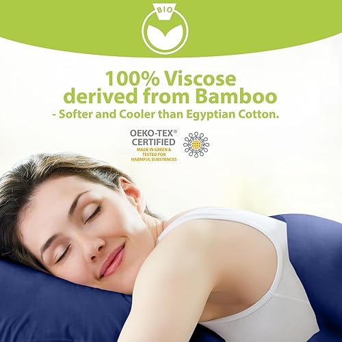 Vista 97 de BAMPURE - Juego de sábanas de 100 % viscosa de bambú, refrescantes, suaves, bolsillo profundo de hasta 16 pulgadas, 1 sábana encimera, 1 sábana Gris