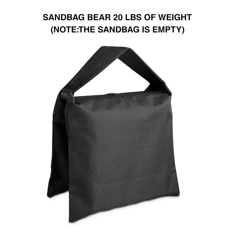 Soporte de telón de fondo ajustable de 8.5 x 10 pies, kit de sistema de soporte de fondo de fotografía para pantalla de estudio fotográfico y video con bolsa de transporte, abrazaderas de