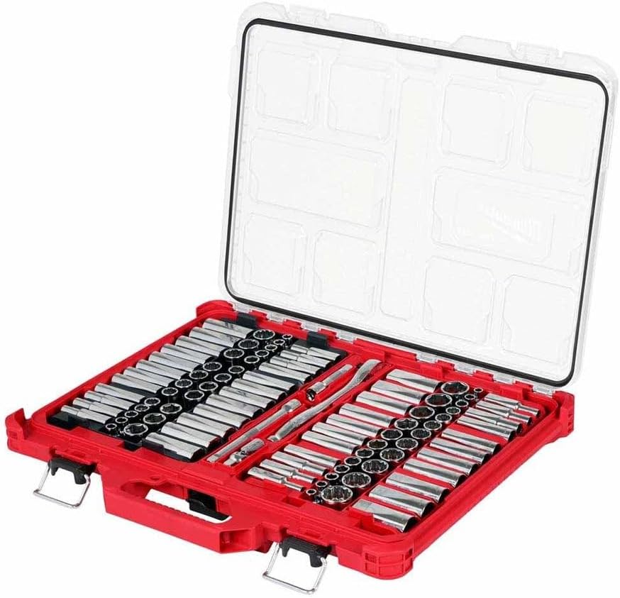 Milwaukee Electric - 98PC 3/8 INCH 6-PT and 12-PT Metric SAE Ratchet