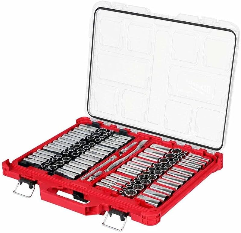 Milwaukee Electric - 98PC 3/8 INCH 6-PT and 12-PT Metric SAE Ratchet