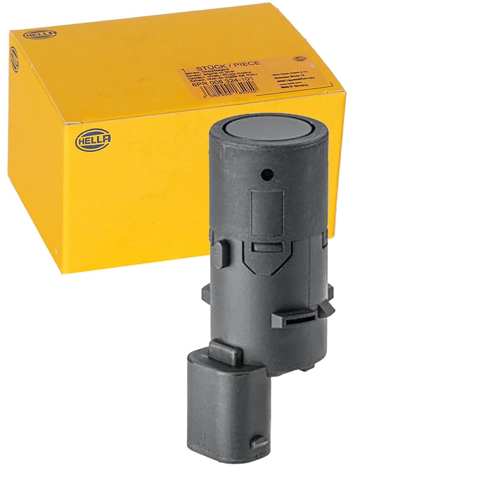 HELLA 6PX 358 141-731 Sensor, auxiliar de aparcamiento - 3polos - enchufado - rebarnizable