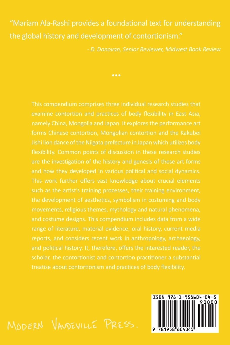 Contortion and Practices of Body Flexibility in East Asia: Mongolia, China, Japan