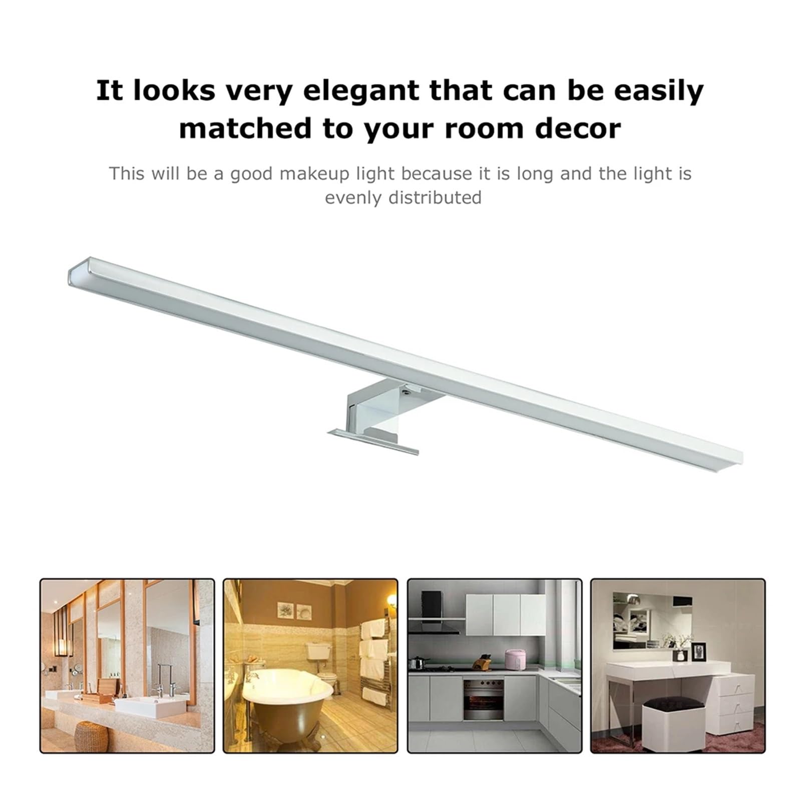 LED Spiegelleuchte 6000K Schminkspiegel Wandleuchten for Bad Ankleidezimmer Küche IP44 Vollständige Abdeckung(6W)