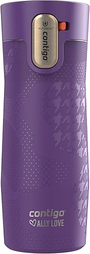 Miniatura 226 de Contigo Autoseal West Loop - Taza de viaje de acero inoxidable con aislamiento de vacío (16 oz, acero inoxidable/azul Mónaco, 2 unidades)