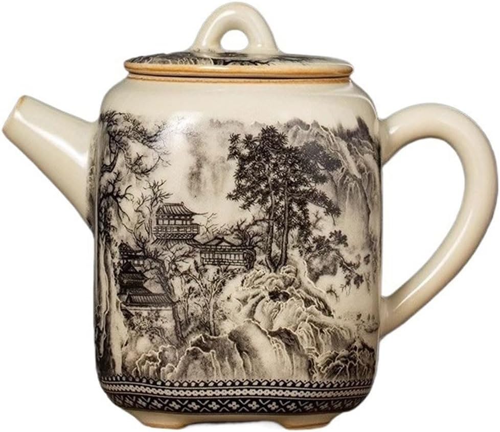 Ceramic Teapot Tea Party Afternoon Tea Single Pot Tea Maker Kung Fu Tea Set Ceramic Teapot For Making Tea And Drinking Tea Household Tea Kettle Tea Pot Ceramic
