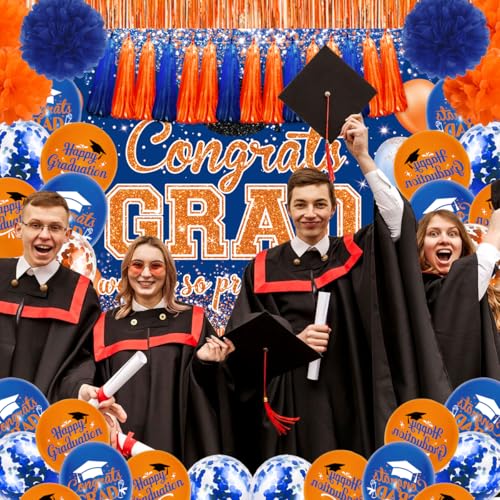 2026 Graduation Decorations Set with Backdrop & Balloons - $12.99