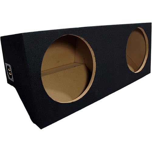 American Sound Connection ASC Ford Mustang Coupe 2005-2014 Dual 12" Subwoofer Custom Fit Sub Box Speaker Enclosure