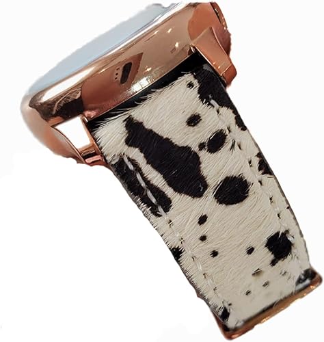 Miniatura 6 de DSAAplus Correa de cuero de vaca peluda para Samsung Galaxy Watch 6 5 1.575 in 1.732 inGalaxy Watch 5 Pro 1.772 in Band Galaxy Watch 4 1.575 in