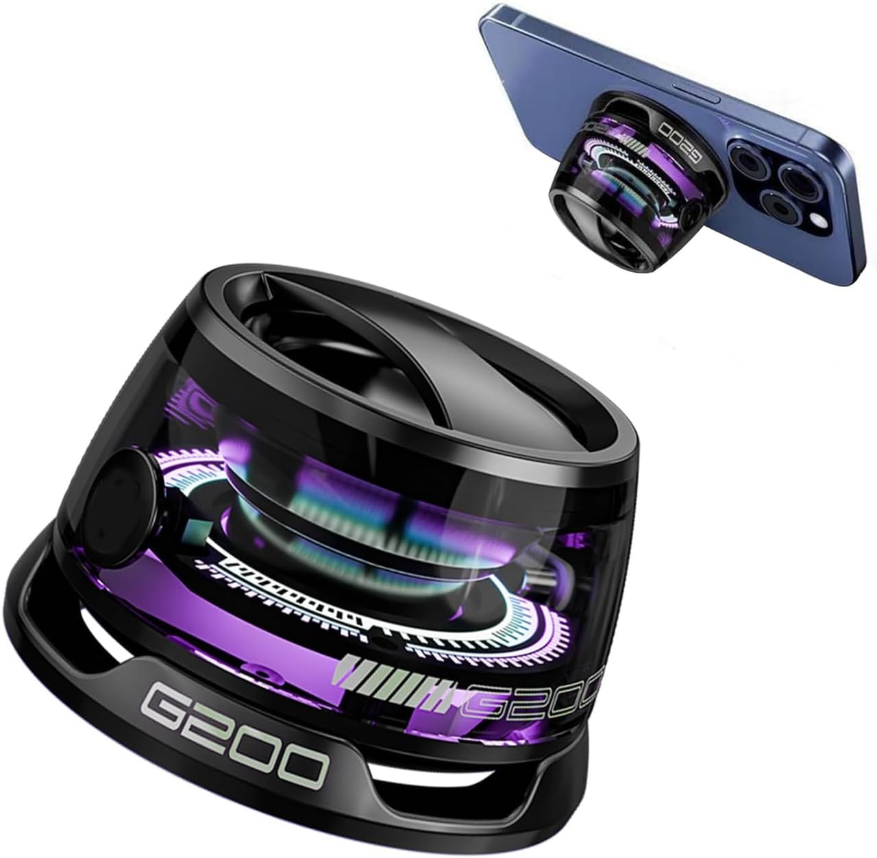 G200 Magnetic Bluetooth Speaker with RGB Light Portable Mini Bluetooth Speaker,FullRange Stereo Sound for 7H Playtime-picture-34