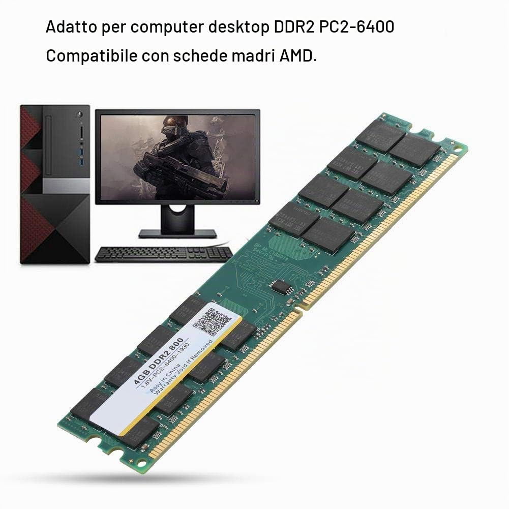 4 GB DDR2 800MHZ 240Pin PC2-6400 Modulo di memoria per computer desktop ad alte prestazioni per scheda madre