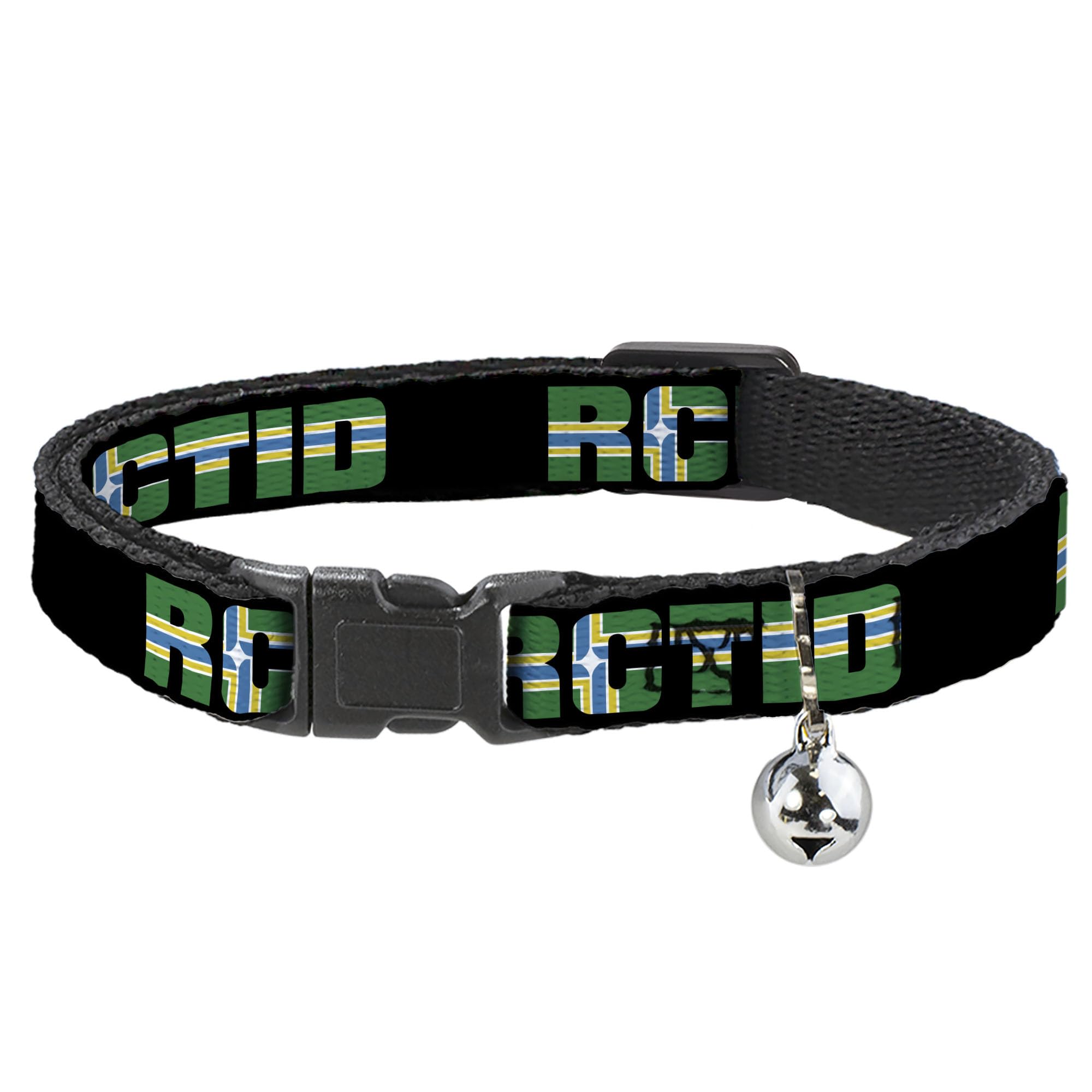 Collar de gato breakaway RCTID antiahogo para evitar enganches con la bandera de Portland