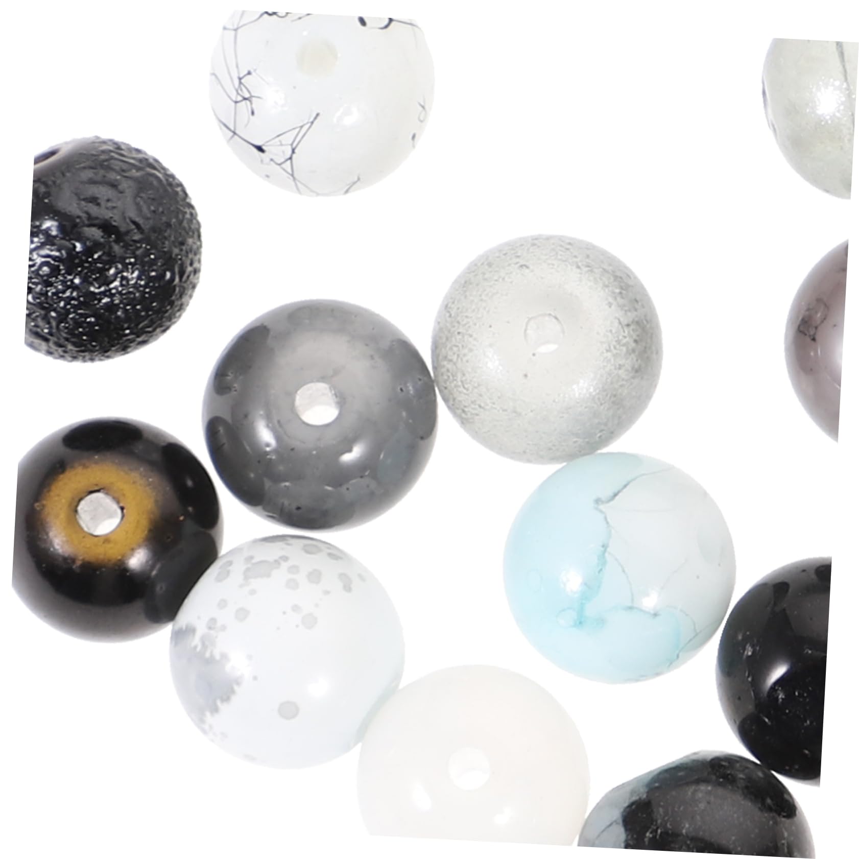 Kleine Glasperlen Rund Lose Perlen aus Glas 1 Kasten zum Schmuck Herstellen für Armbänder und Halsketten Selbstgemacht Projekte