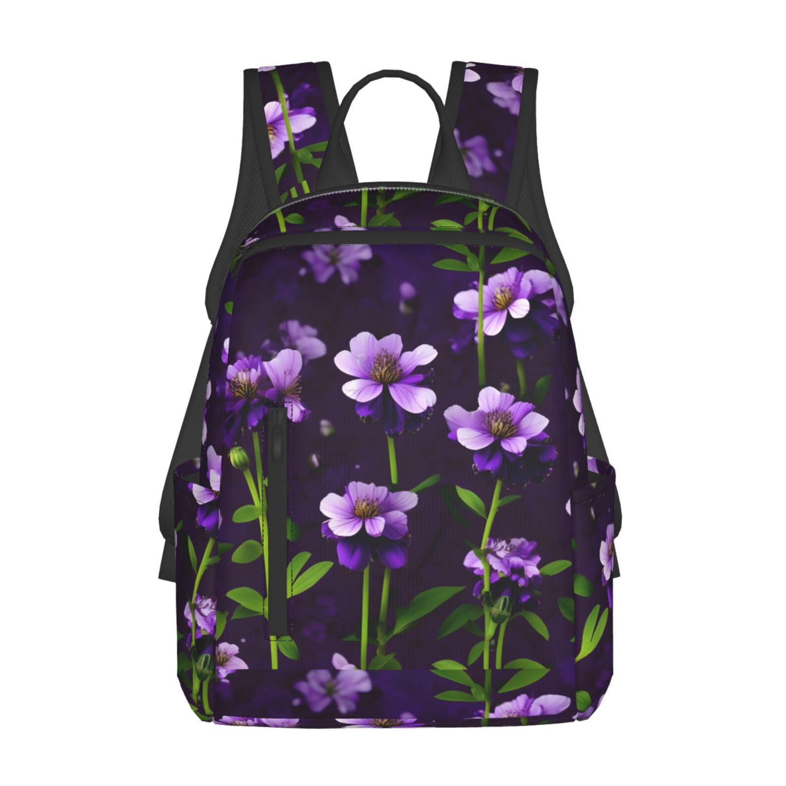 Sac à dos fleurs violettes léger pour ne plus souffrir du dos - 8