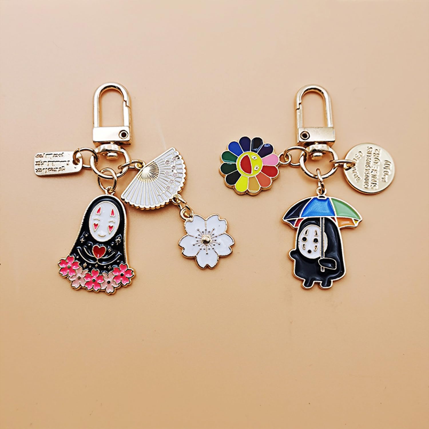 カオナシ キーホルダー Amazon.co.jp: カオナシ キーホルダー キャラクター 2点セット 合金