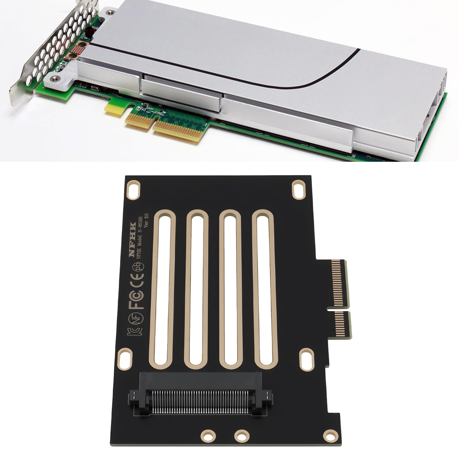 Create idea Adapter hosta SFF-8639 U.2 na PCI-E 3.0 X4 Way kompatybilny z płytą główną Intel 750 NVMe PCIe SSD