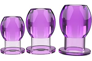 Hollow Speculum Peeking Anal Beads Butt Plug Expander Tunnel Transparent Anus Dilation...