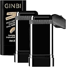 1Pc Hair Color Stick for White Hair Coverage | Natural Black Hairdressing Wand | Waterproof and Sweat-Proof Hair Dye Comb for Gray Hair Coverage (20 Gram)