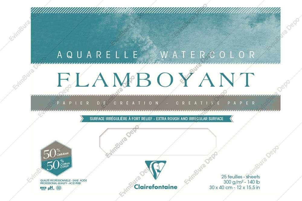 Clairefontaine Flamboyant Sulu Boya Blok 250gr. 31