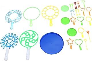 INOOMP 28pcs Set Bubble Tool Bubble Suit Kids Play Sets Gifts Set Bubble Wand Set Bubble Wands for Kids Bubbles Maker Bubble Party Gift Party Favors Bubble Making Toys Tool Kit Plastic