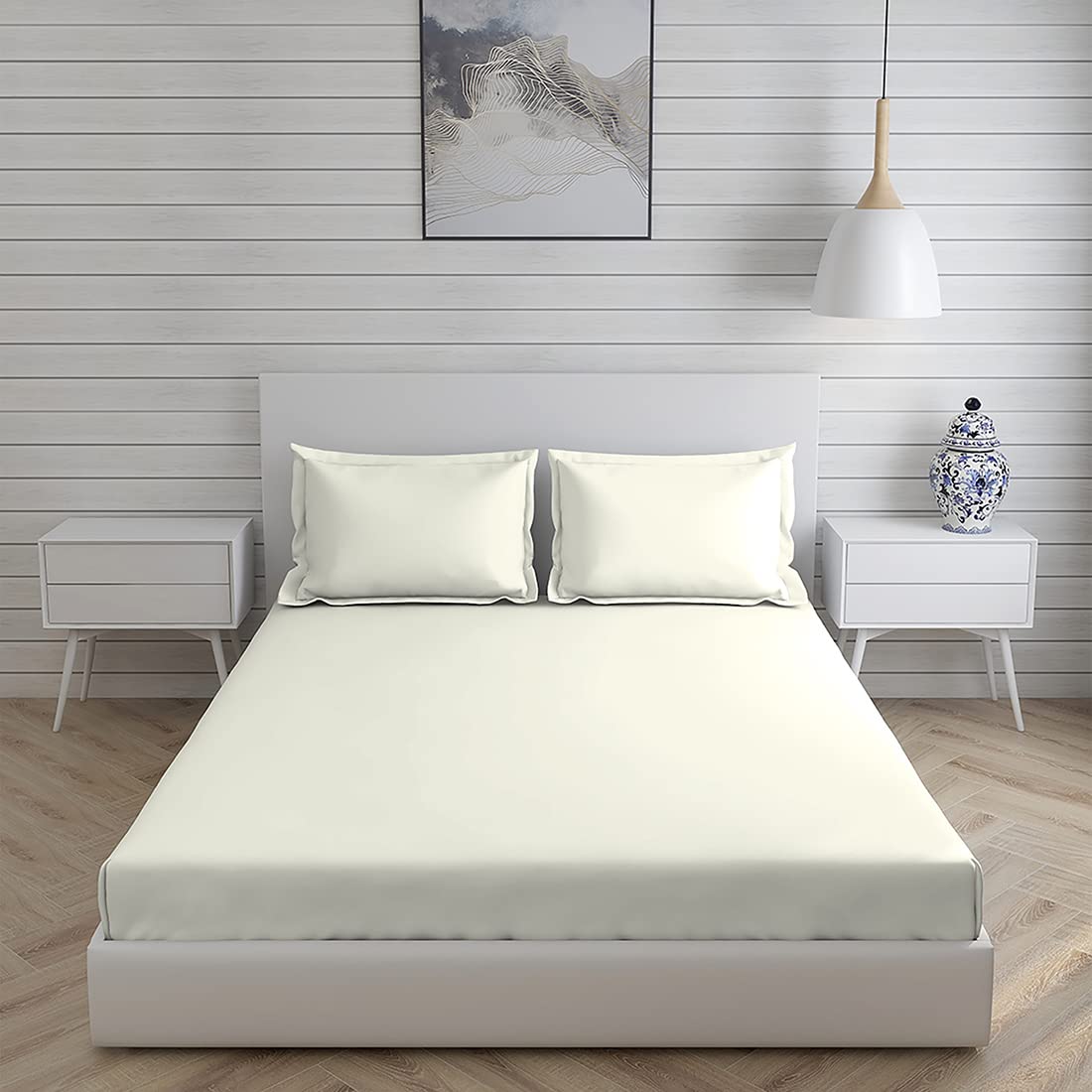 BOUTIQUE LIVING Color Sense Light Weight & Durable Bedsheet Set for Single Bed | 1 Wrinkle Resistant Single Bed Sheet & 1 Pillow Cover | Pink Size - 59 x 87 | Floral Print, Pink