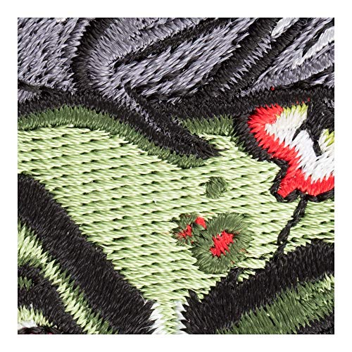 Patchstop Zombie Blood Jawless Green Red Iron On Patches For Clothing Jeans - 2.25X3In Small Diy Sew On Patch For Jackets Bags - Embroidered Decorative Zombie Patches #TOP2