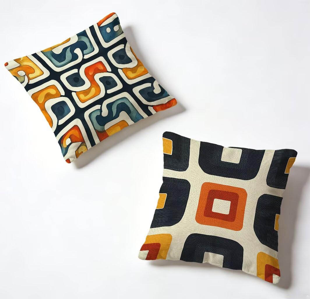 Coussin canapé 60x60cm lot de 2 idéal comme cadeau de crémaillère