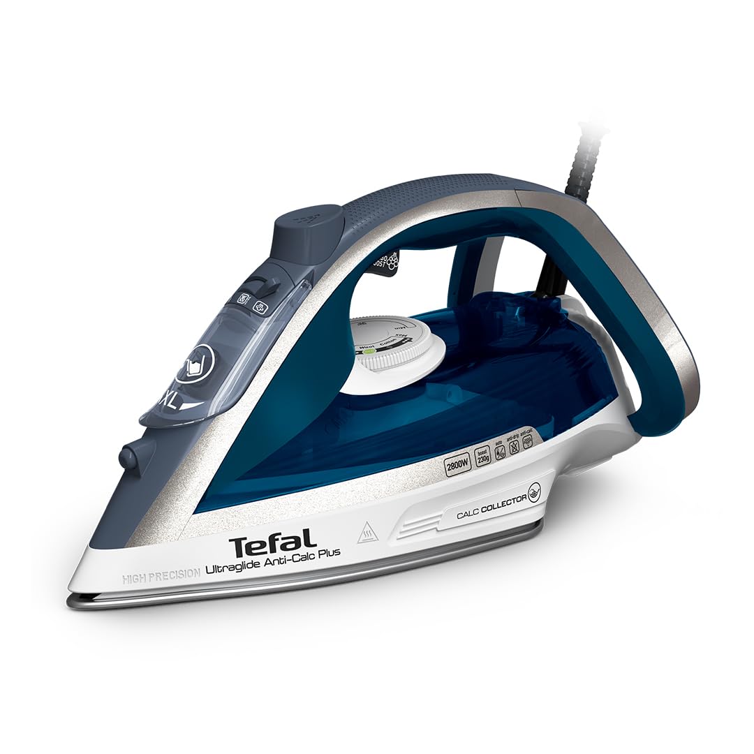 Tefal Tefal Ultraglide Plus Steam Iron, 2800W, 230 g/min Steam Boost, 50 g/min Continuous Steam, Durilium Non Stick Soleplate, Auto Of
